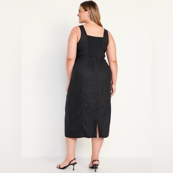 NWT! Black Sleeveless Square-Neck Midi Dress - Multiple💜 - Picture 8 of 10